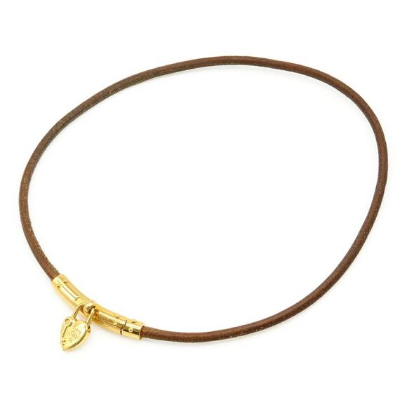 Hermes Viviride Leather 2way Necklace Bracelet - Picture 1 of 6